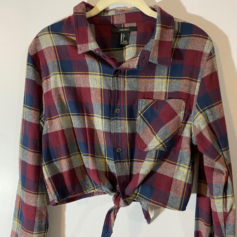 Crop top flannel